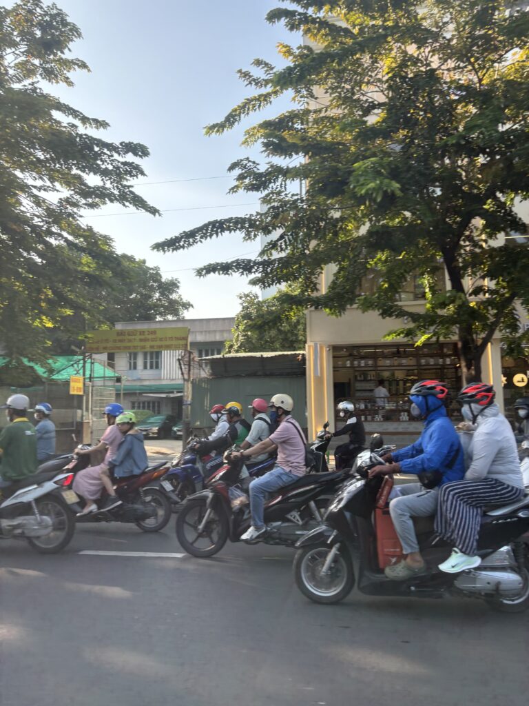 Scooter jam in Ho Chi Minh City